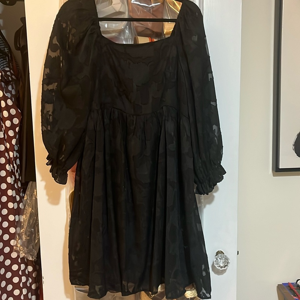 Easel Fall Floral Lace Dress Sz M